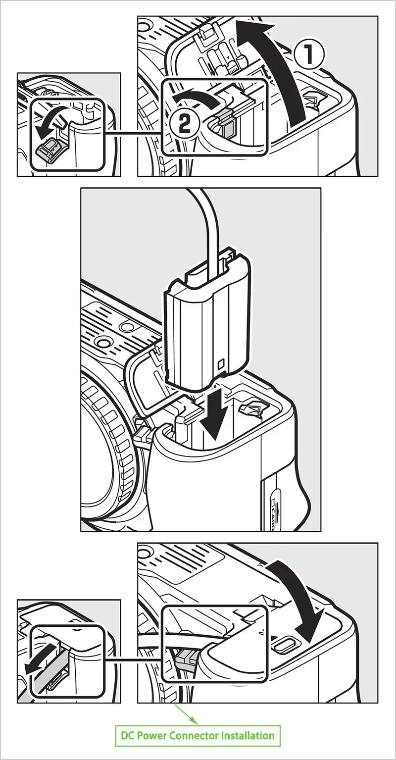 Разъем питания VP-5B D-TAP EN-EL15/a/b для камеры Nikon Z6 Z7 D850 D500 D600 D610 D750 D780 D800E D810A D7000 D7100 D7200 D750