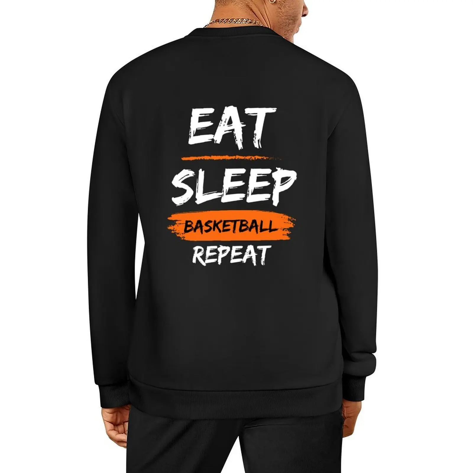 

Eat Sleep Basketball Repeat Pullover tracksuit men korean autumn clothes men's clothes tracksuit new hoodies and sweatshirts