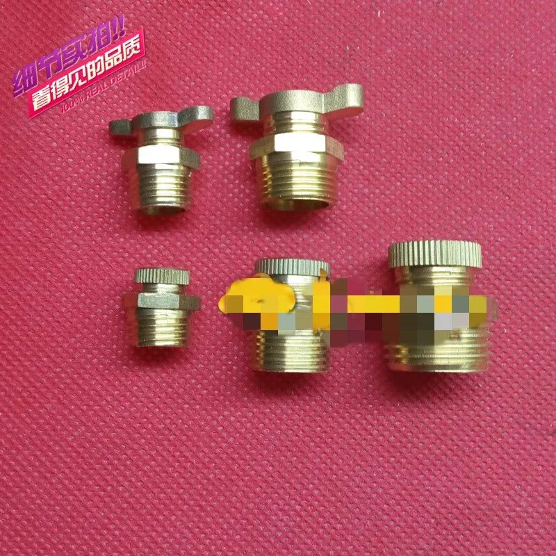 1pc 3/8 drain plug 3 points screw air compressor accessories copper dish water drain valve air pump W-0.9/8/12.5