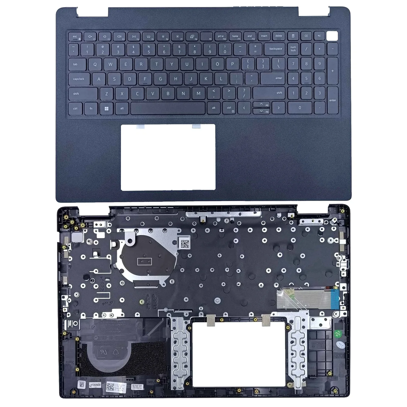 0DJP76 DJP76 para Dell Latitude 3520 E3520, cubierta superior para ordenador portátil, cubierta superior con reposamanos, cubierta C con teclado retroiluminado