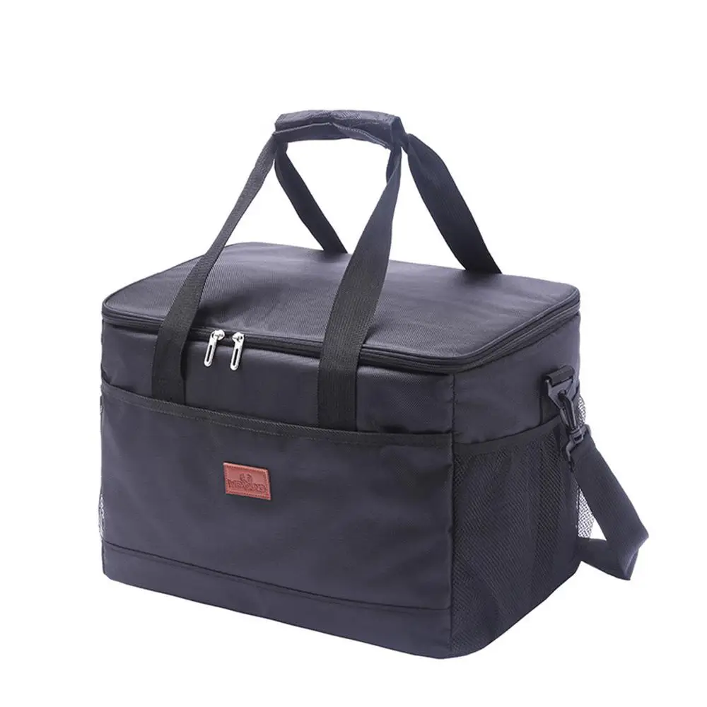 Soft Cooler Bag with Hard Liner Large Insulated Picnic Lunch Bag Box Cooling Bag for Camping BBQ Family Outdoor Activities