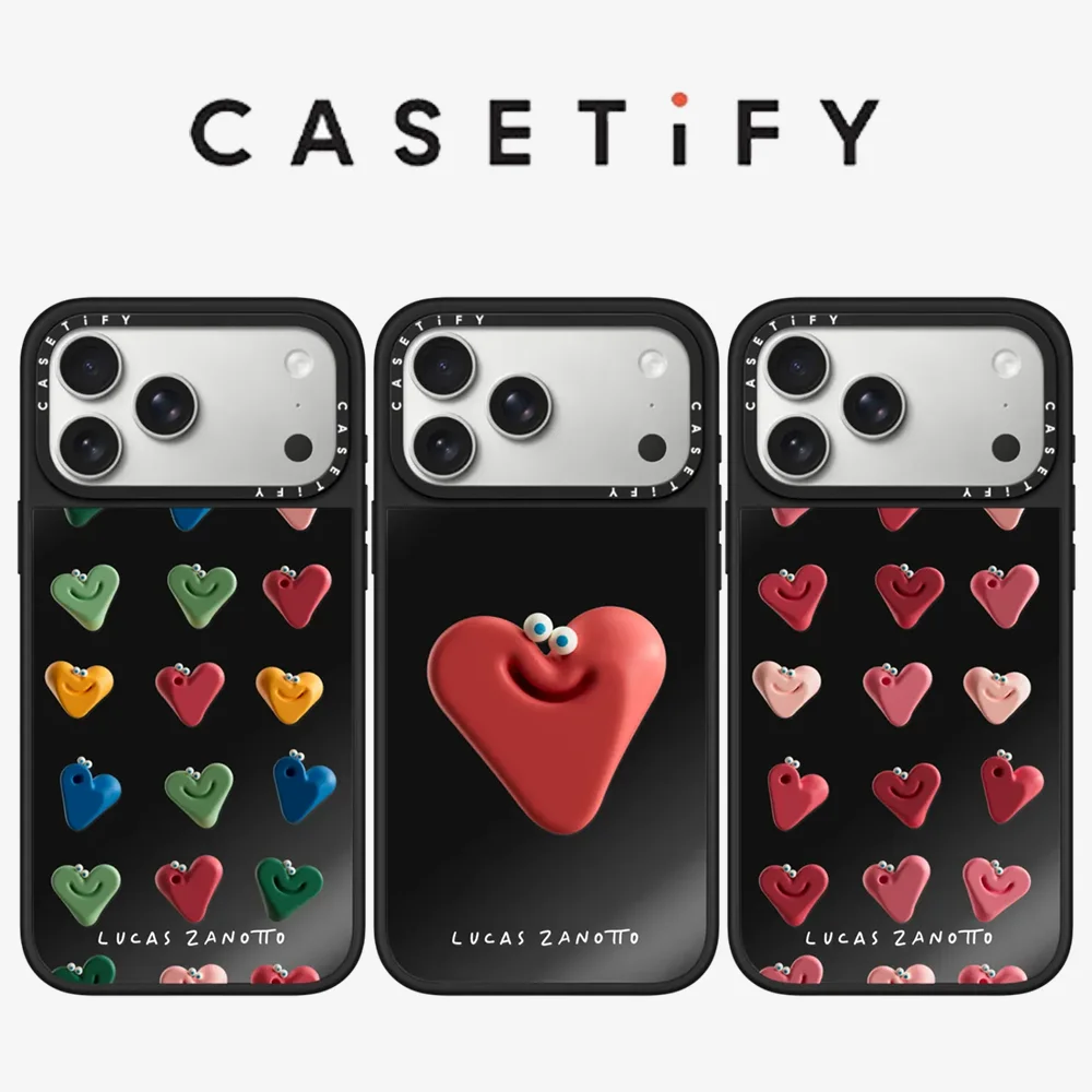 CASETiFY Lucas Zanotto Série Joyful Healing Love Coque de téléphone pour iPhone 17 16 15 14 13 Pro Max Plus Air Coque de protection magnétique