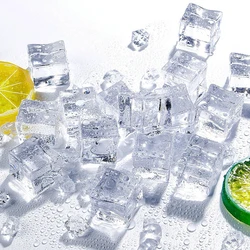 Clear Acrylic Ice Cubes Fake Artificial Ice Photography Props Wedding Party Decorative Ornaments Vase Fillers DIY Craft 10Pcs