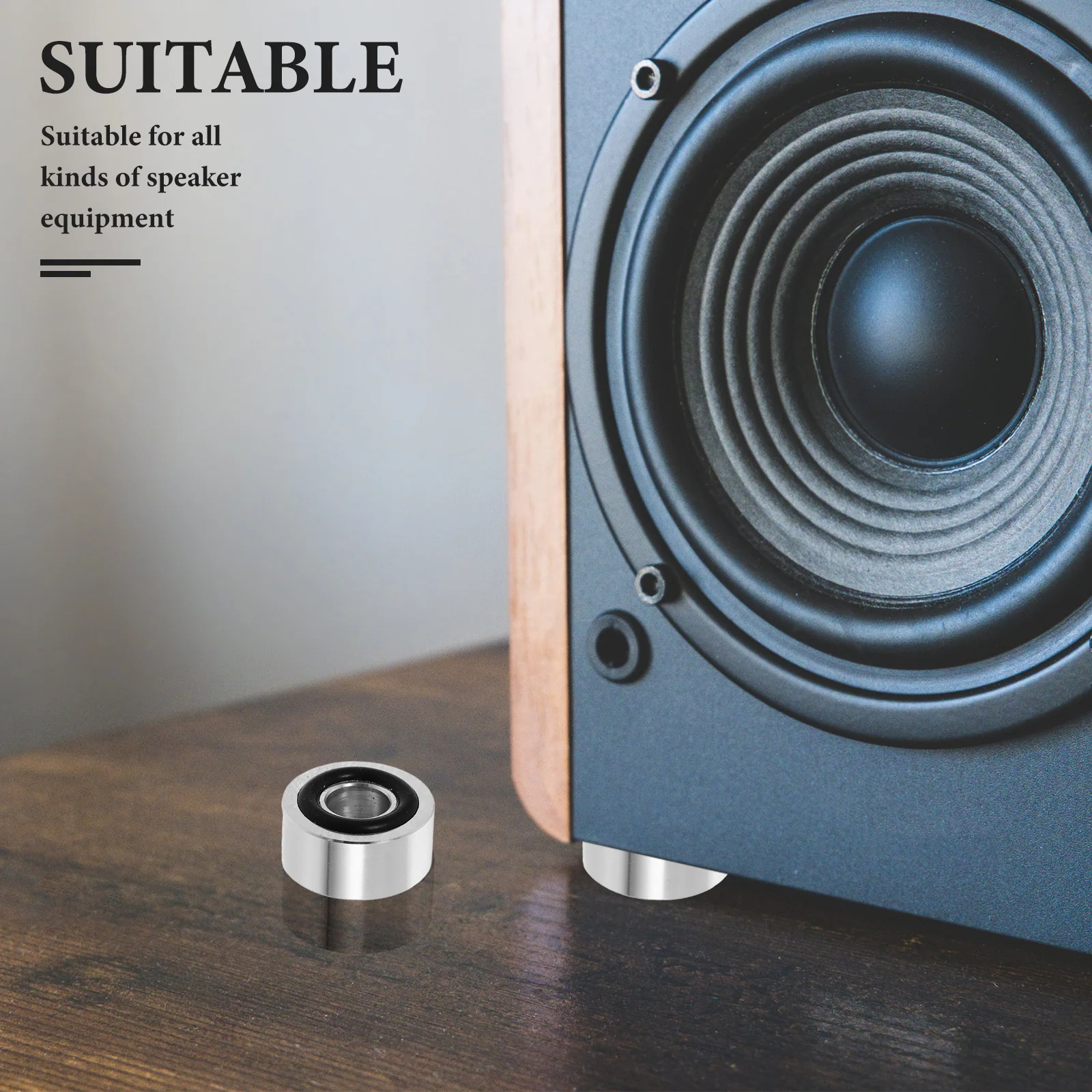 

8Pcs Speaker Feet Pads Compact Durable Speaker Cabinet Feet Replacement Protective Isolation Pads for Amplifier Sound Clarity