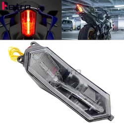 For YAMAHA YZF R1 M R1 S R1M R1S 2015 - 2022 R6 Accessories LED Integrated Taillight Rear Tail Brake Turn Signal Blinker Light
