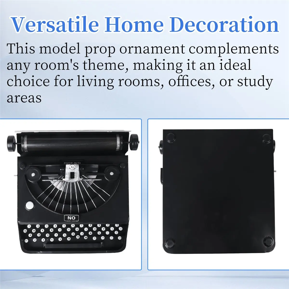 【AT14】Retro Typewriter Old-Fashioned Typewriter Home Decoration Model Props Ornaments Best Gift for Kids Children