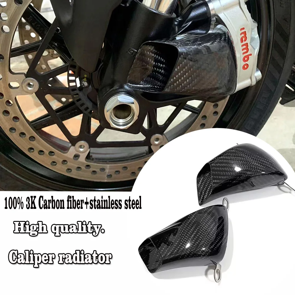 

For Triumph Daytona 660 2024-2025 Carbon Fiber Brake Caliper Radiator Covers Motorcycle Modified Parts