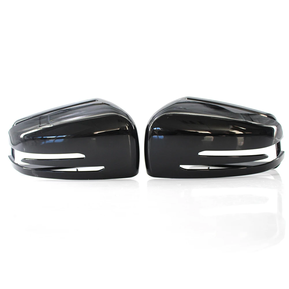 Car Left/Right Rearview Mirror Cover Housing For Mercedes Benz E S C Class W176 W246 W204 W212 W221 CLS X156 C117 Gloss Black