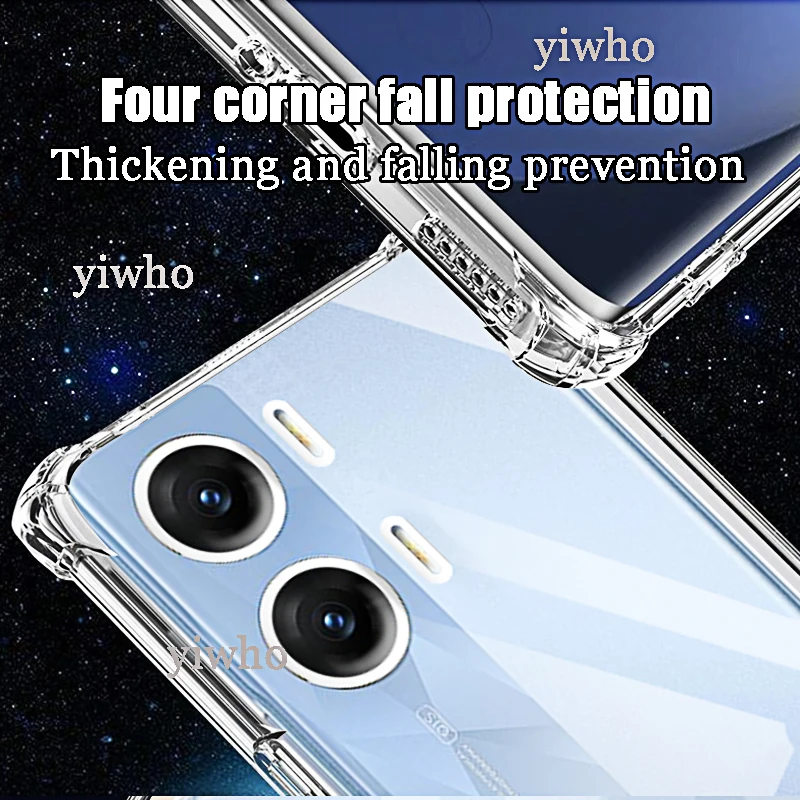 Transparent Case for VIVO V29e V29 Lite Shockproof Four-corner Silicone Back Cover for Vivo V29E V29 Lite Shell V 29 E V29lite