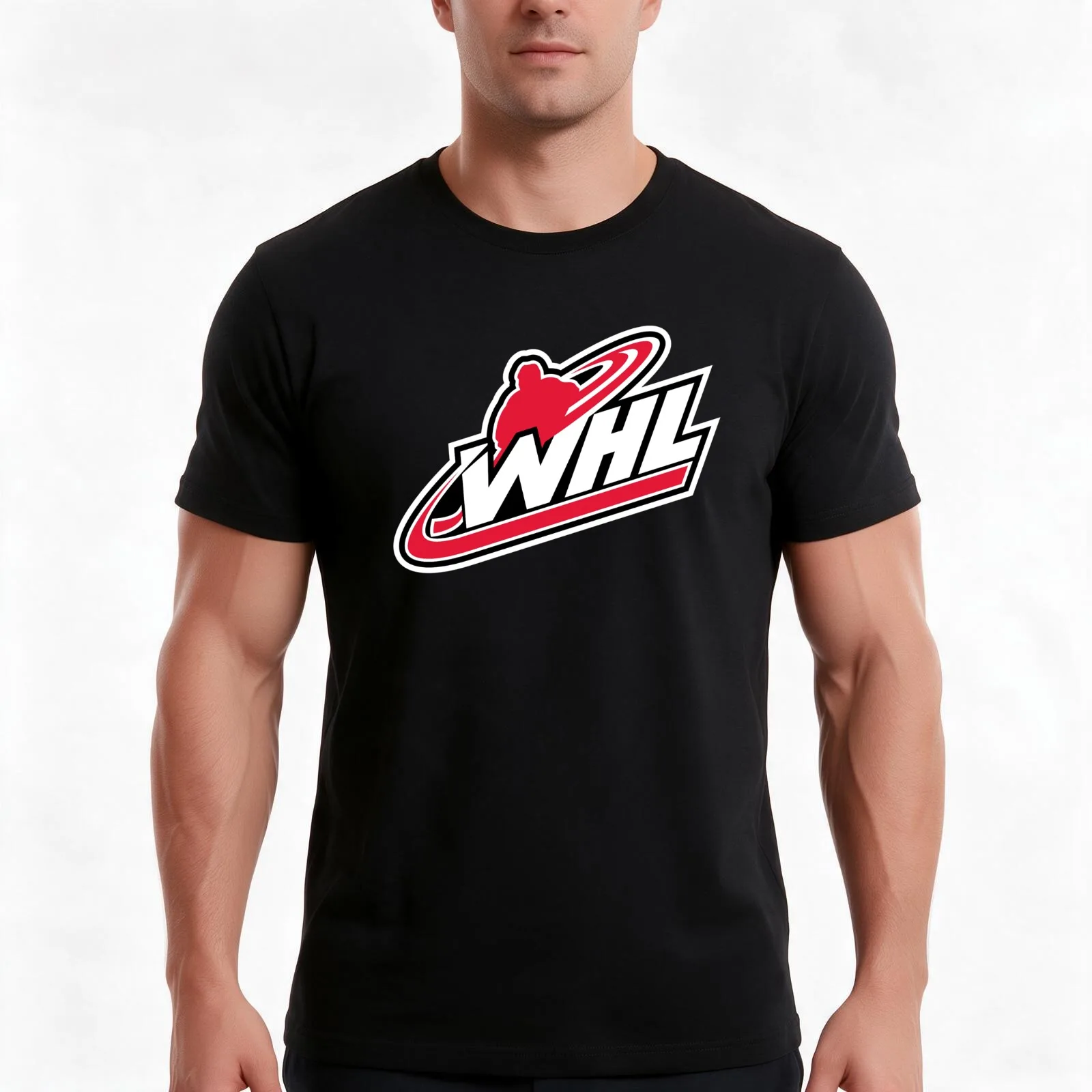 Western Hockey League T-Shirt, Summer Casual Cotton Tee, Oversized Streetwear Tops, Vintage Graphic Print, Unisex Men Women