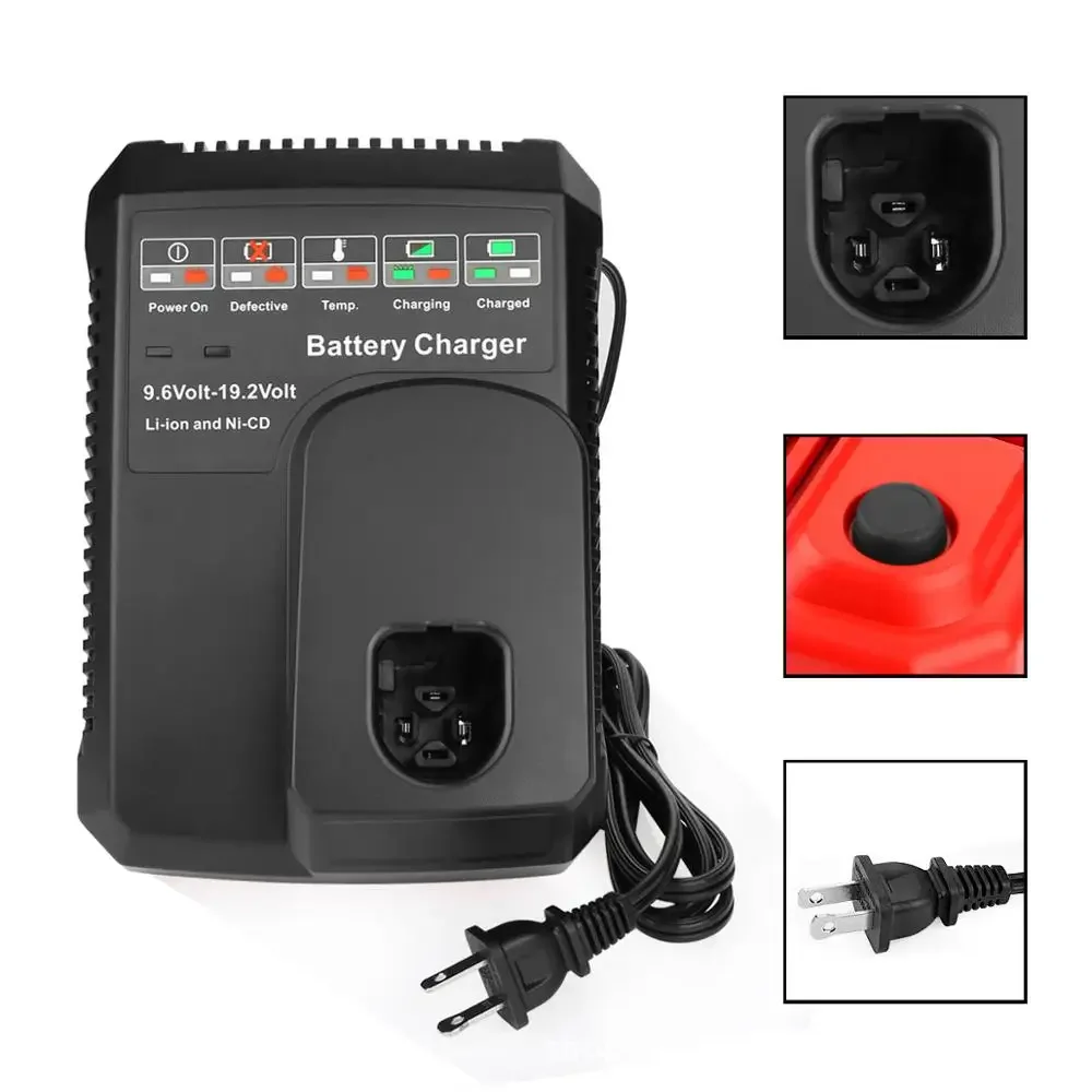 

Ni-CD Li-Ion Battery Charger For CRAFTSMAN 9.6V-19.2V Ni-CD Li-ion Battery 11375 11376 130279005 315. PP2011 315. PP201