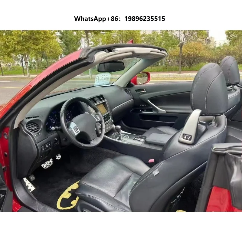 Used 2010 IS250C Convertible Turbo Red Luxury Automatic 2Seat Panoramic Sunroof Steering Car 1-25000 Miles