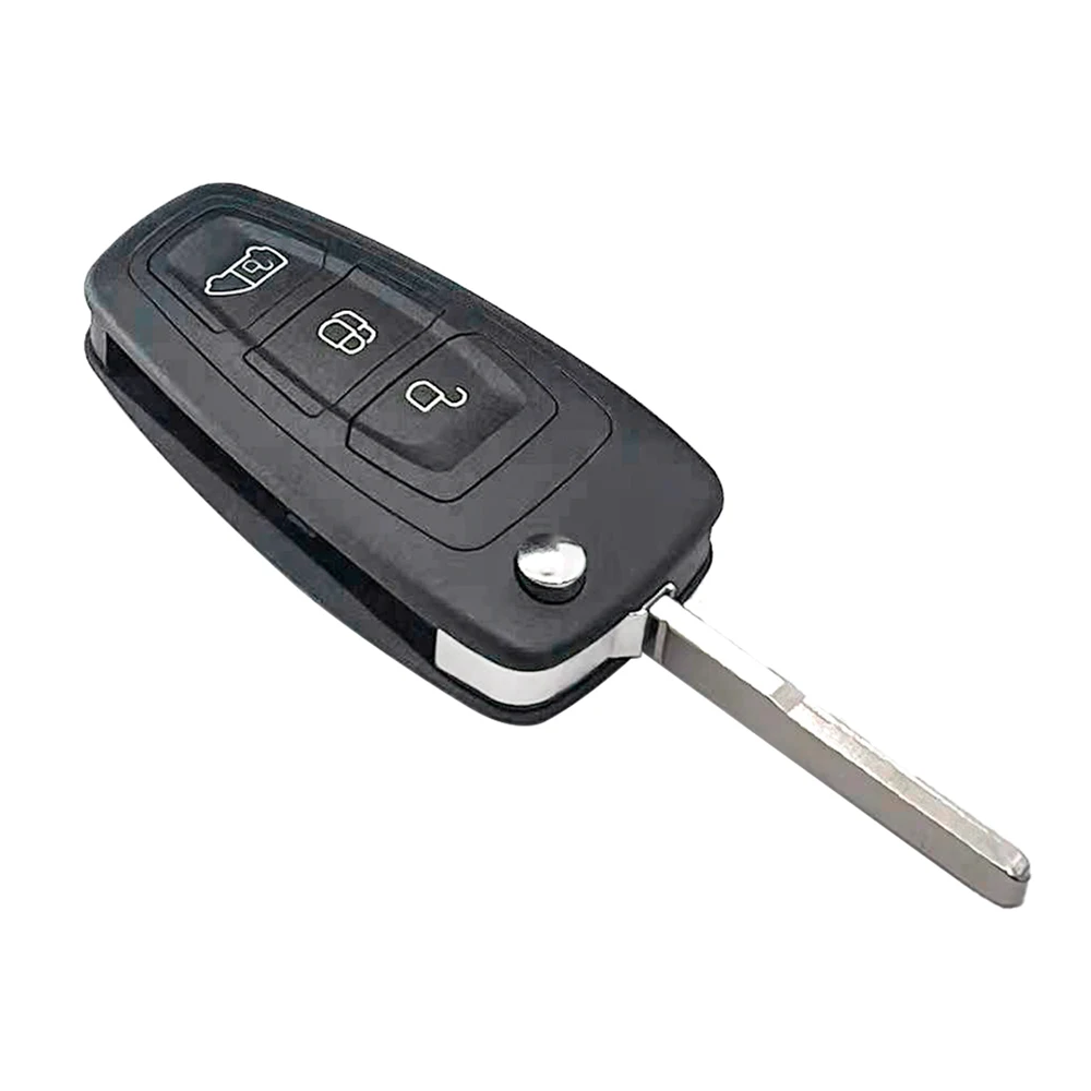 XNRKEY 3 Button Flip Remote Key for Ford Transit 433MHz ID49 Chip HITAG Pro Chip GK2T-15K601-AB with HU101 Blade