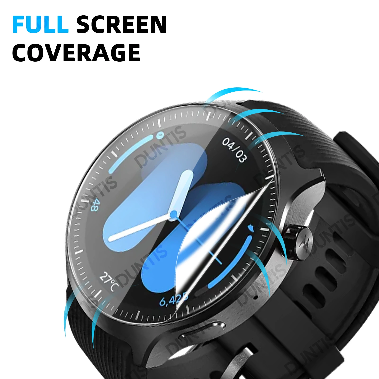 3D Screen Protector for Motorola Watch Ultra,Flexible Hydrogel HD Clear Full Coverage Protection Film Accessories (Not Glass)
