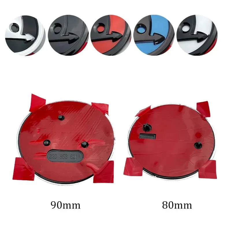 

10 шт., 90 мм, 80 мм, наклейка с эмблемой багажника на переднюю и заднюю часть багажника для Skoda Octavia 2 3 A5 A7 Kodiaq Fabia Rapid 3 Karoq Superb VRS