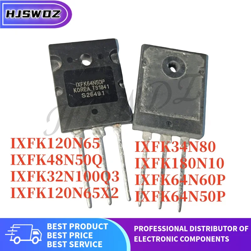 5PCS Original IXFK48N50Q IXFK34N80 IXFK32N100Q3 IXFK64N50P IXFK180N10 IXFK120N65 IXFK64N60P IXFK120N65X2 MOSFET TO-264 In Stock