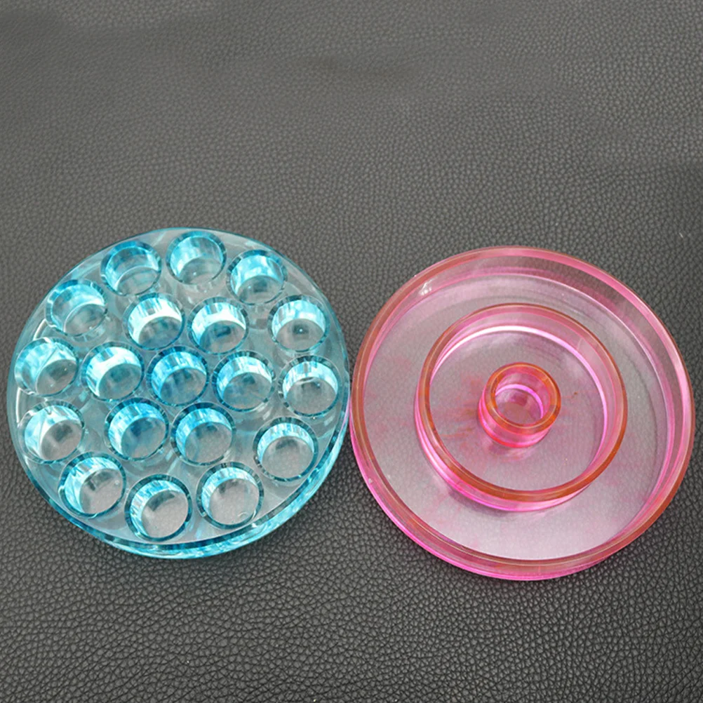 

2 шт. силиконовая эпоксидная форма DIY коробка для хранения помады форма креативный круглый держатель для пигментов формы для изготовления пигментных коробок