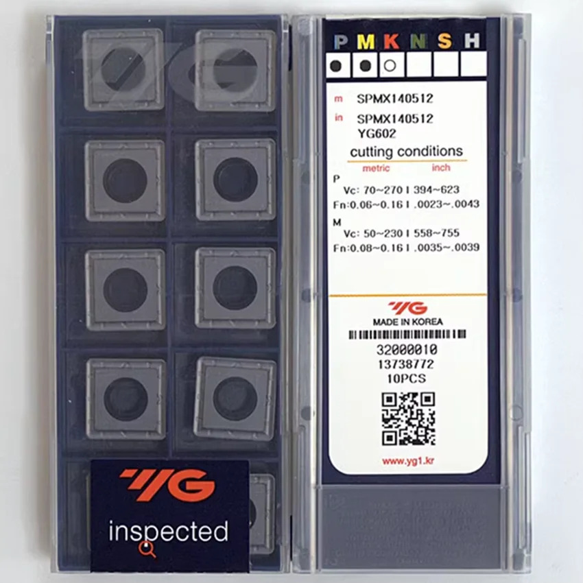 SPMX140512 YG602 SPMX140512 SPMX Original YG CNC carbide inserts Drilling inserts 10pcs/box