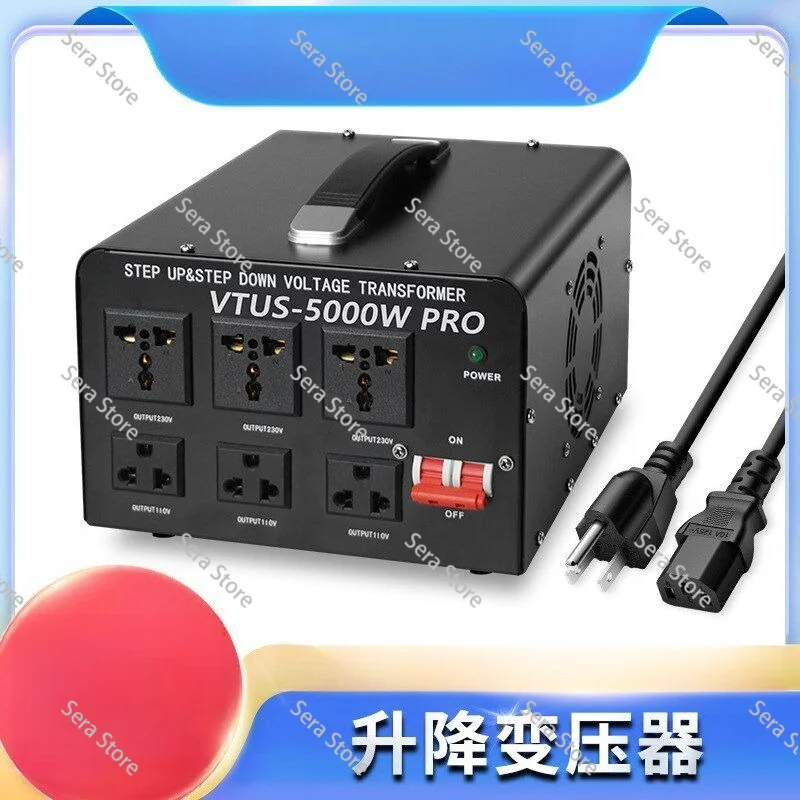 5000W High Power Step Up Down Transformer 110V to 220V Voltage Converter Industrial Home Power Adapter