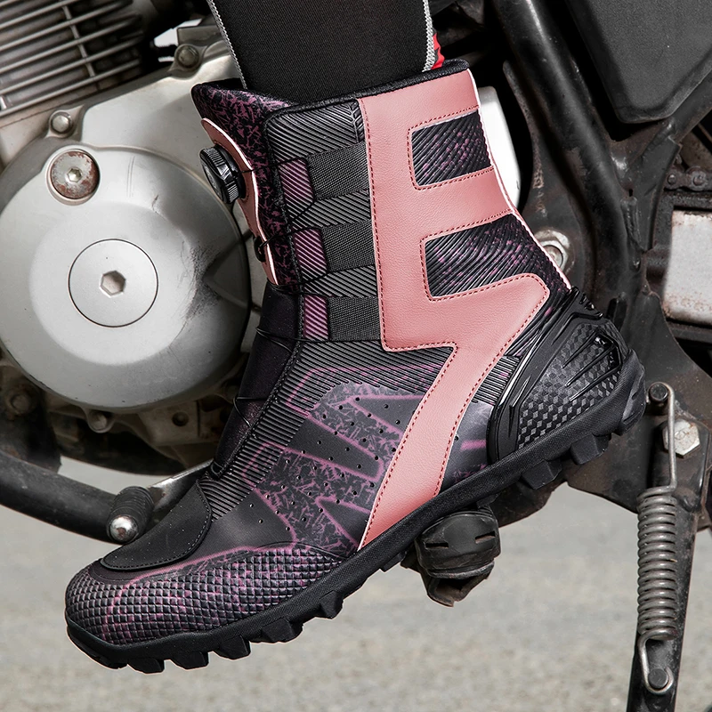 

Мотоциклетные защитные ботинки, новые мужские четырехсезонные высокие полевые противоскользящие износостойкие дышащие удобные ботинки для верховой езды