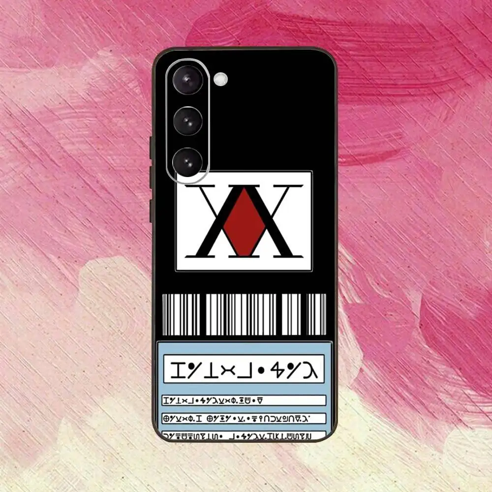 حافظة هاتف ترخيص Hxh Hunter X Hunter لهاتف سامسونج جالاكسي A73، A72، A71، A70، A53، A52، A51، غطاء أسود ناعم آخر