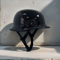 17 Classic Retro Half Helmets for Motorcycle Open Face Helmet Beanie Cruising Skull Cap Small for Motorbike Scooter Chopper