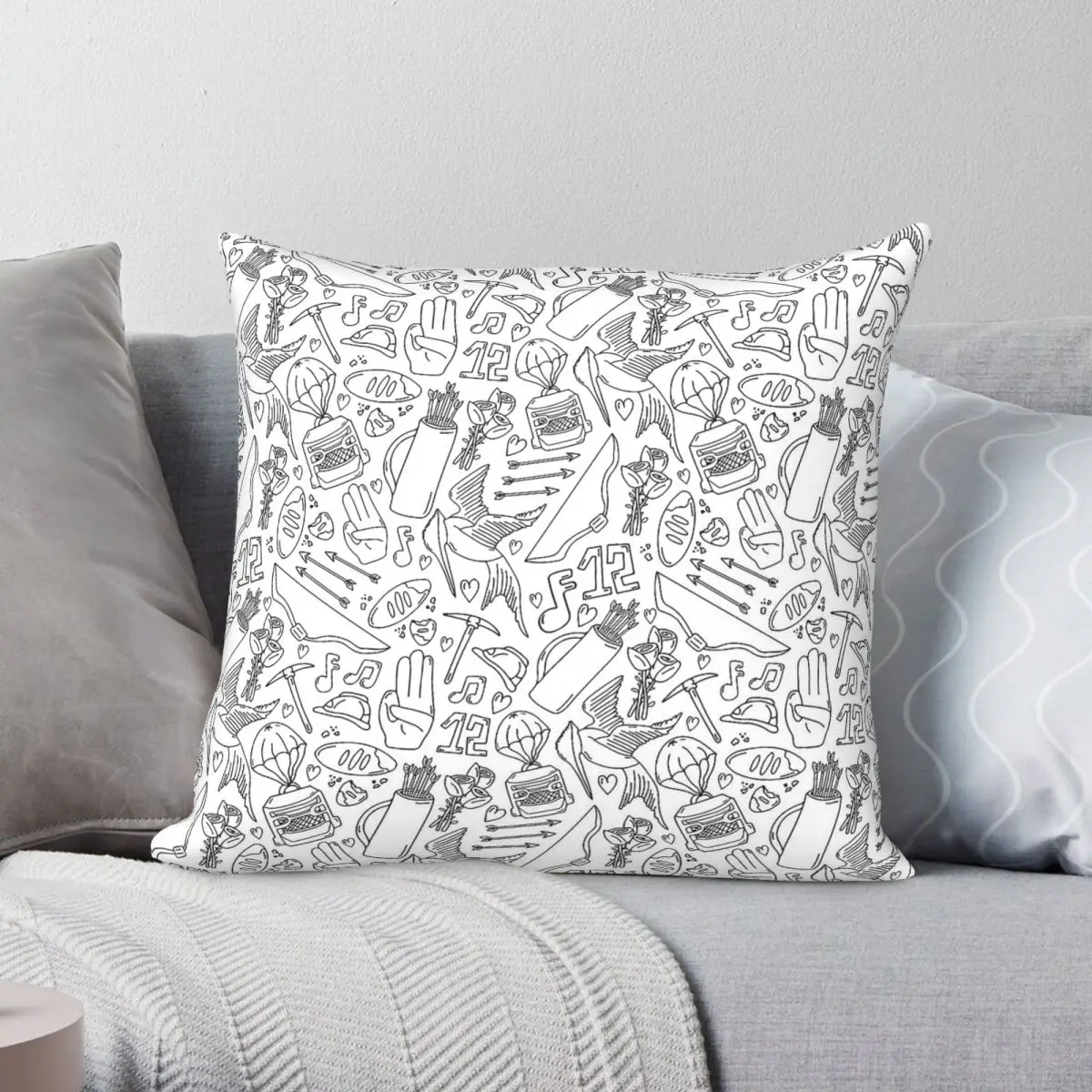 

Hunger Games Movie Square Pillowcase Polyester Linen Velvet Creative Zip Decor Home Cushion Cover