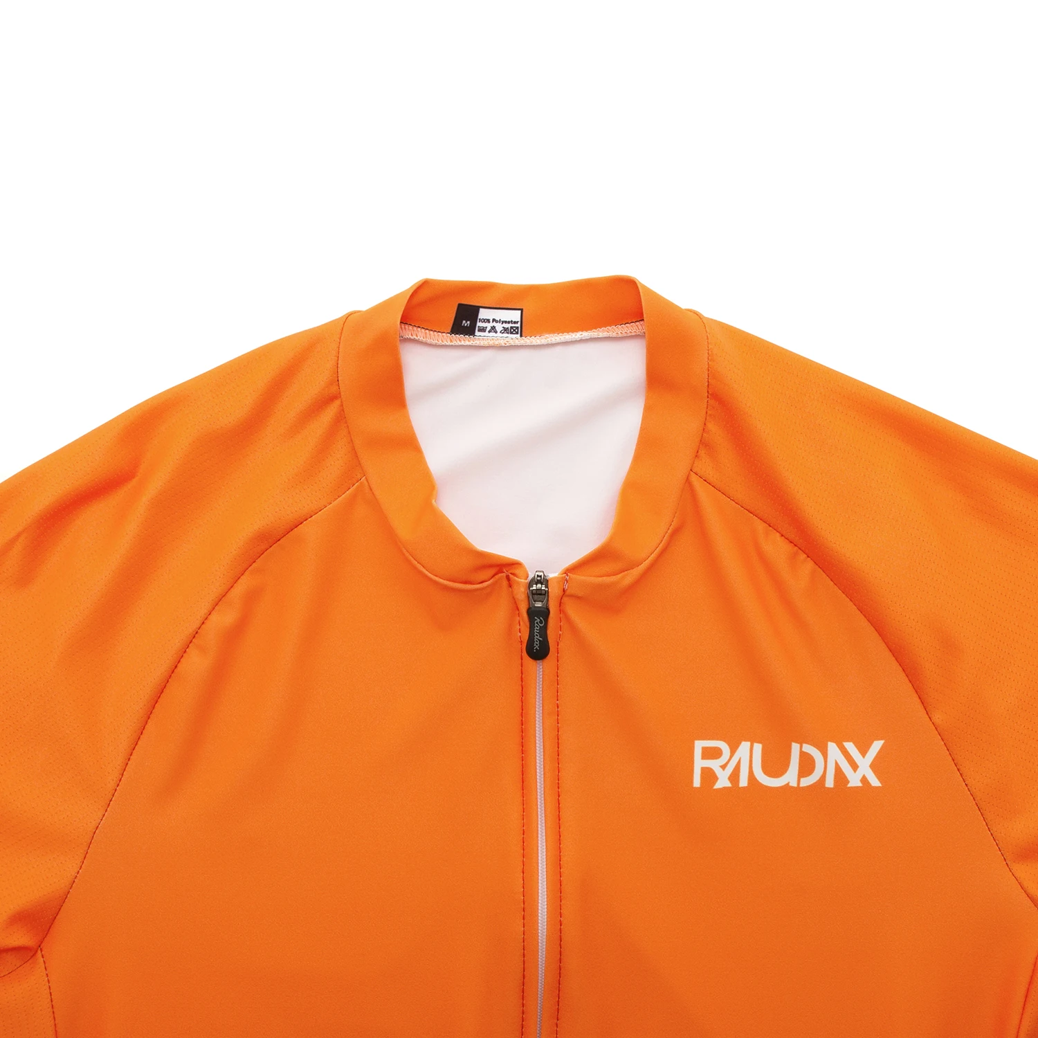 RAUDAX Herren Vibrant Orange Sommer-Radtrikot, schnell trocknend, kurzärmelig, Mountainbike-Reithemd, Outdoor-Fahrradbekleidung – Detail 7
