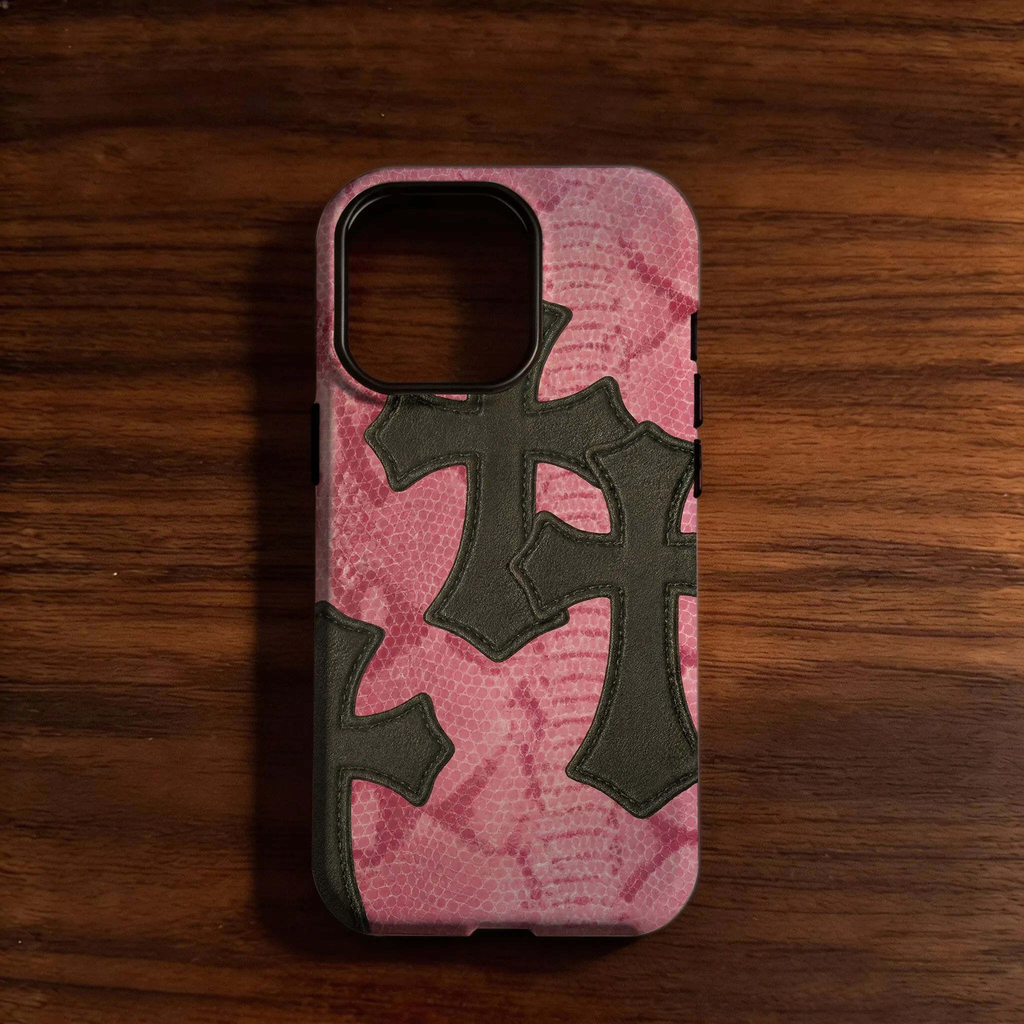 LALA Super coole Stern- und Kreuz-Logo Handyhülle für iPhone 17 16e 16 15 14 13 12 11 XS XR XSMAX 7 8 Air Pro Max Plus Doppelschichtig – Detail 3