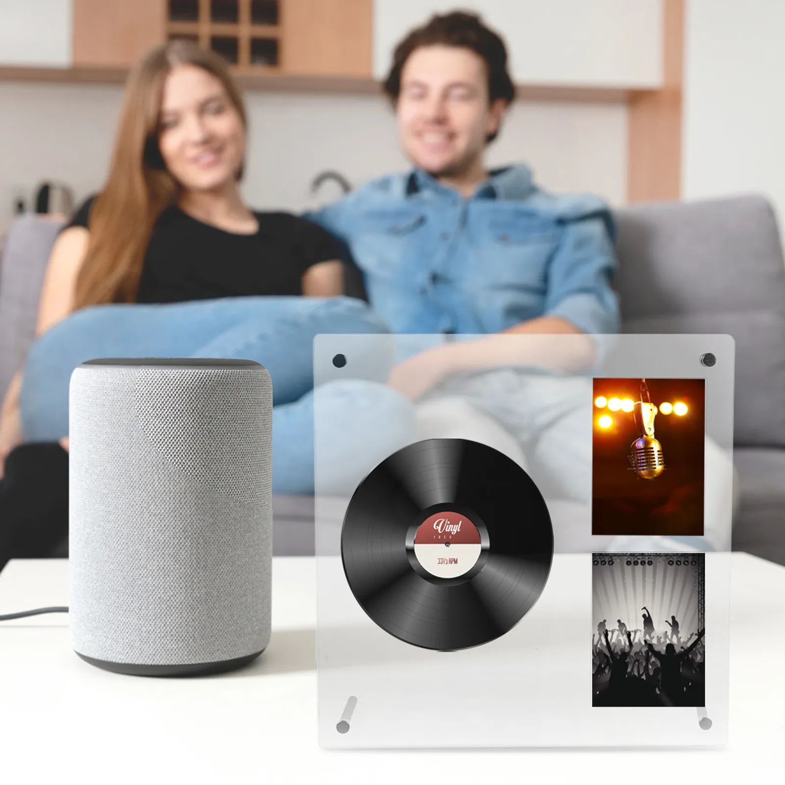 

Подставка для акриловых альбомов K-pop, CD и фотокарточек, прозрачная, 3-ярусная, с защитными слотами, держатель для виниловых пластинок, декор для стола