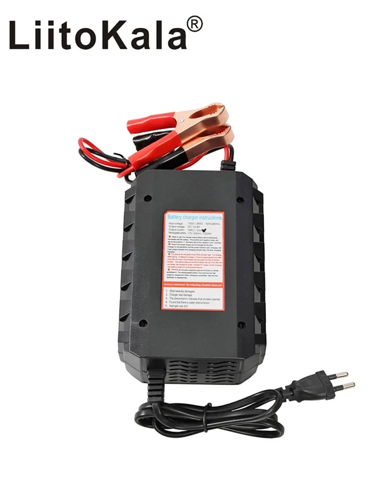 Выход 14,6 в 20 А для 12 В 10 А, зарядное устройство Lifepo4 с зажимами для ЕС и США, зарядный адаптер постоянного тока, вход 100-240 В, Зажимная головка