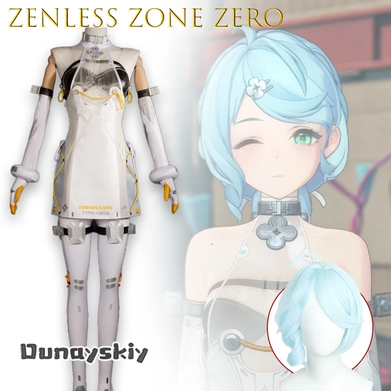 AZenless Zone Zero Seed Косплей Костюм Аниме Игровой Персонаж Наряд Dream ZS @ Костюм Белый Панк Комбинезон Белье Jirai Kei