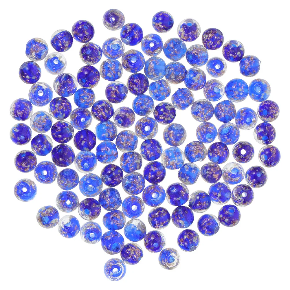 

50Pcs Round Glow in The Dark Beads Glass DIY Jewelry Making Beads for Bracelets Necklaces Crafts Glass Bead Bead Decor