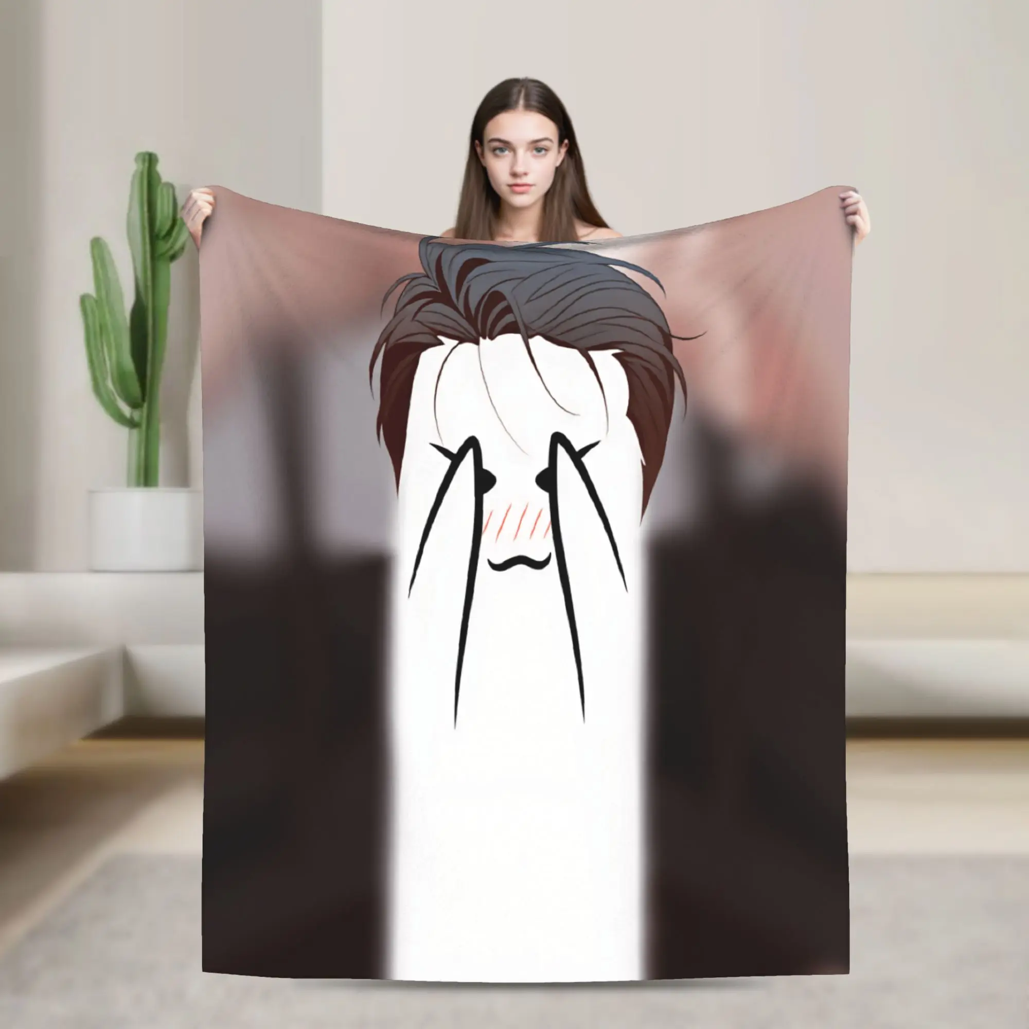 L-Lightsaber BL Manhwa Soft Blanket  Funny Picnic Throw Blanket Couch Chair Flannel Bedspread Sofa Bed Cover