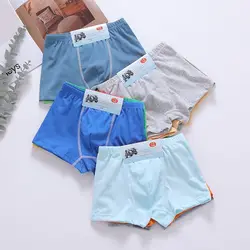 3Pcs/Lot Boys Cotton Boxer Underwear Solid Color Shorts Cotton Boy Boxer Panties Boys Underwear Toddler Underpants