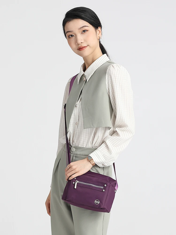 EPOL Women\'s Shoulder Bag 2024 New Fashion Casual Shopping Crossbody Bag Simple Oxford Adjustable Straps Messenger Bags 6088-07