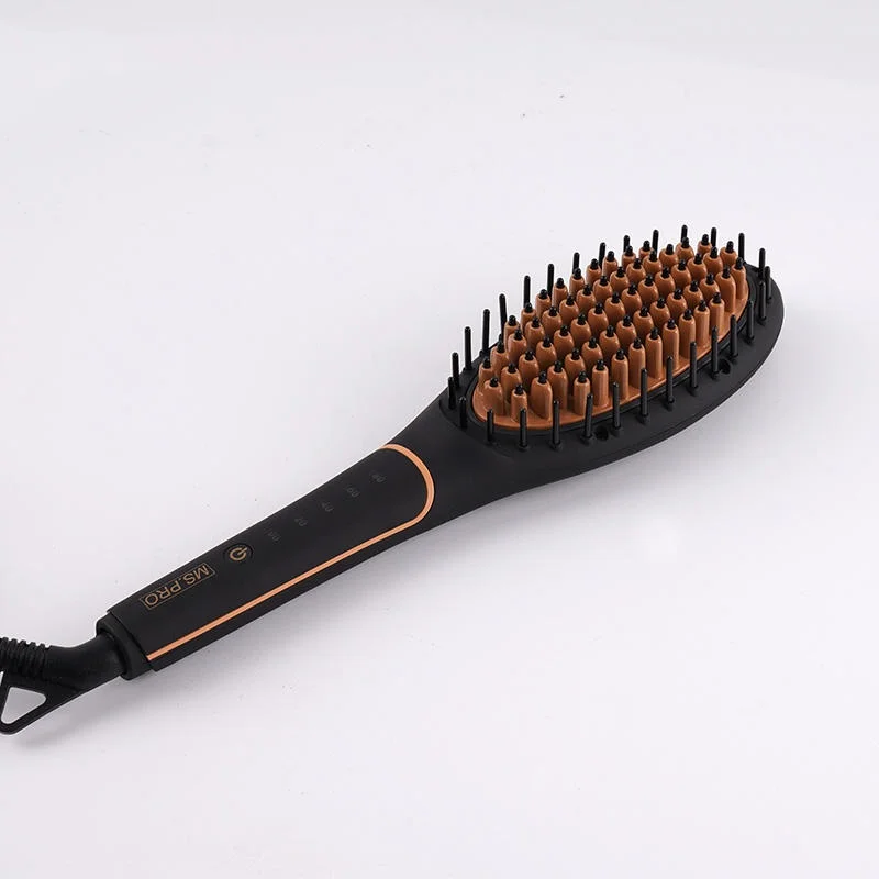 Расческа для выпрямления волос не повреждает волосы, домашний выпрямитель, щипцы для завивки, долговечная электрическая расческа для укладки, фанера