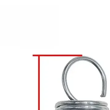 Washing Machine Drain Valve Spring Replacement with Extension Hook for Water Release Valve Silver Metal 36 16 12mm Sizes