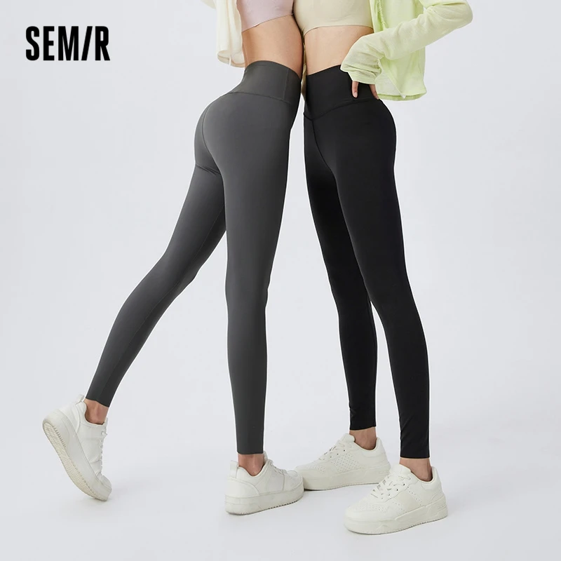 Semir Shark Pants Women Summer Jogging High Elastic Slimming High Waist Yoga Outerwear Sports Cycling Pants