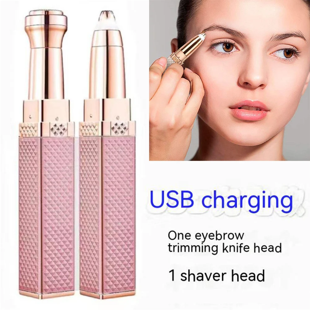 Electric Eyebrow Trimmer Lipstick Shaver Makeup Tools Beauty Products For Women Face Hair Removal Multifunctional Beauty Tools