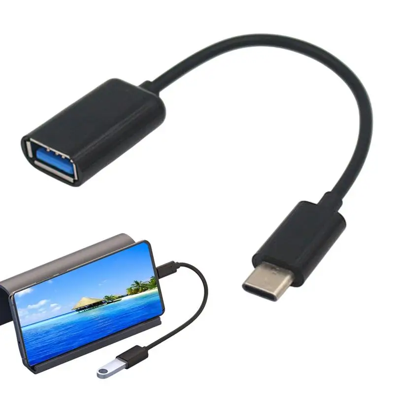 

OTG Type C Cable Adapter USB to Type C Adapter Connector Portable OTG Cable Type-C OTG Cable Adapter Headphone Converter