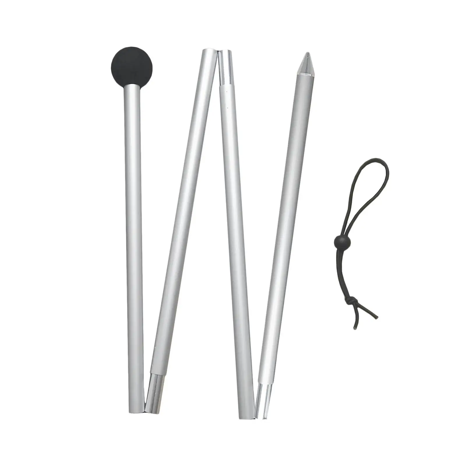 2xCanopy Rods Tarp Pole Shelter Building Aluminum Alloy 160cm/200cm Poles Replacement Canopy Telescoping Folding Tent Poles