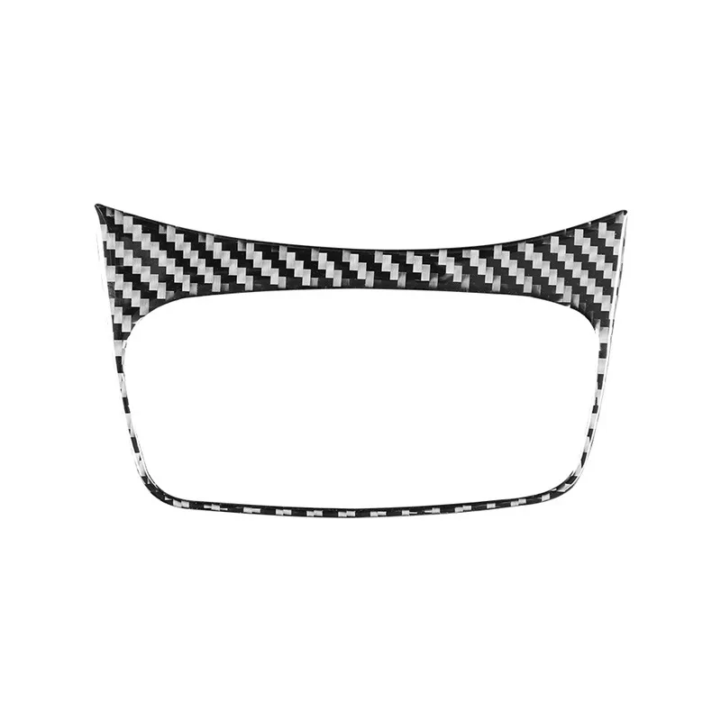 For Nissan Sentra 2016-2019 Accessories Carbon Fiber Auto Interior Front Central Control Storage Box Frame Decoration Sticker