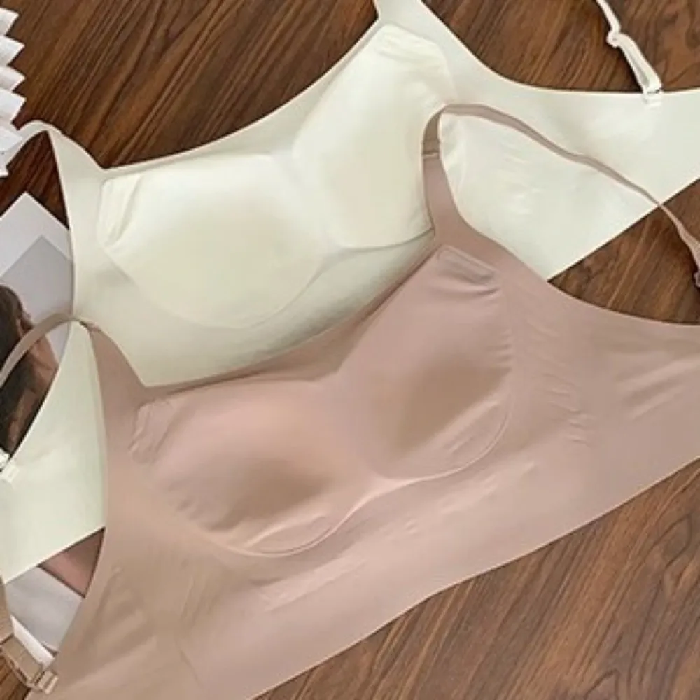 حمالة صدر نسائية مريحة ورقيقة لاسلكية مضادة للترهل ملابس داخلية رافعة للأعلى ملابس داخلية بدون أثر حمالات صدر بدون خياطة لليوجا
