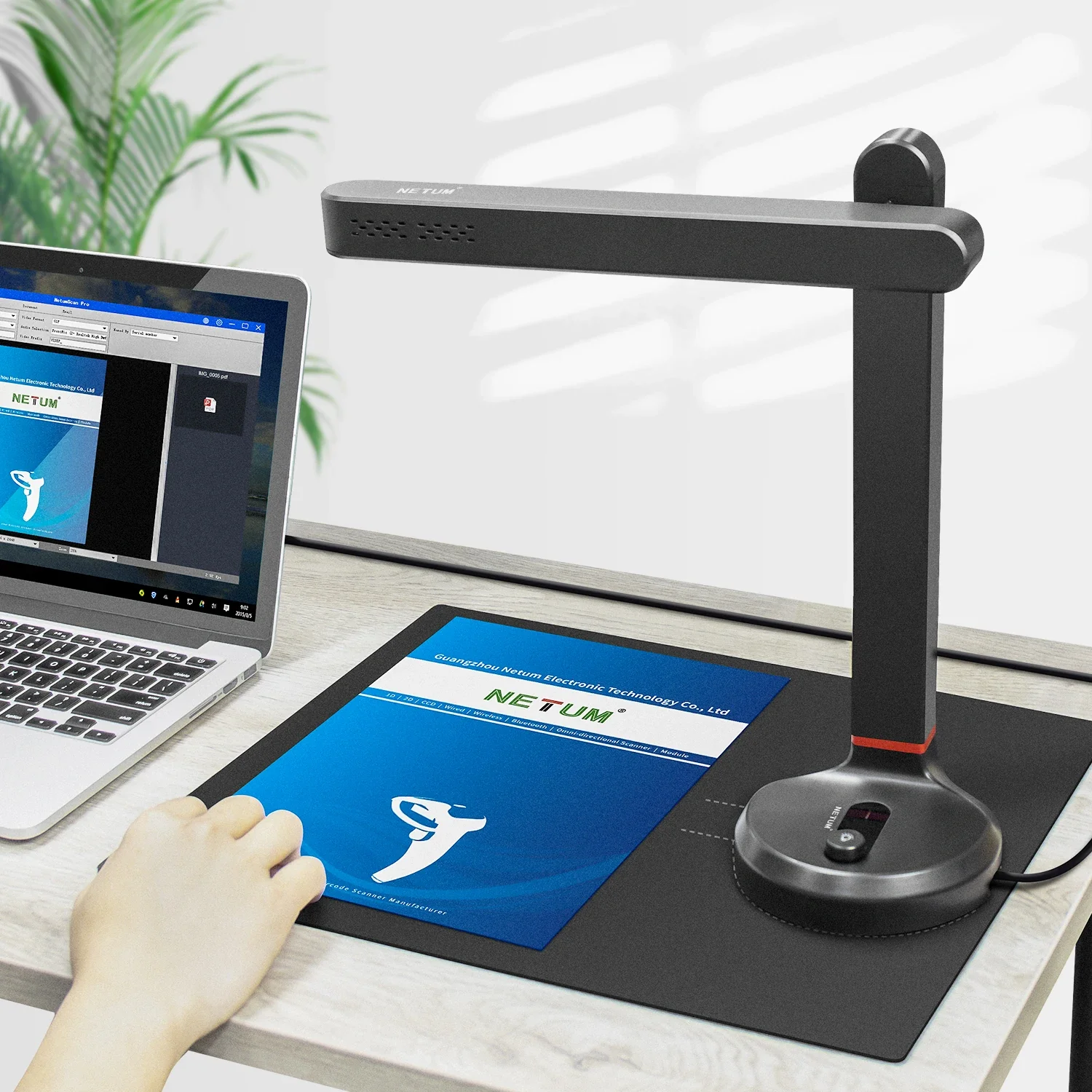 Scanner per libri portatile ad alta definizione da 16 Mega-pixel Capture Dimensioni A4 Fotocamera per documenti per scanner di riconoscimento file