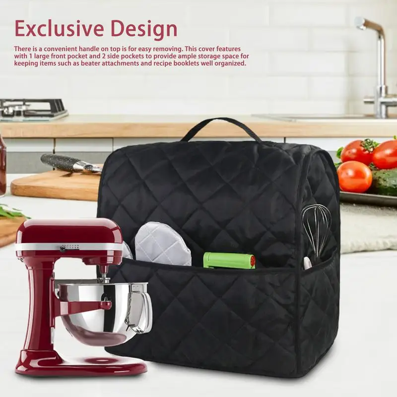 Stand Mixer Cover Food Dust Cover Mixer Accessories Household Protective Stand Mixer Cover With Handle Multiple Pockets For