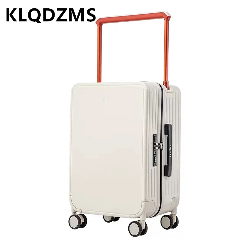 

Многофункциональный чемодан KLQDZMS из ABS+PC, 18-20 дюймов для женщин, 24 дюйма для мужчин, на колесиках