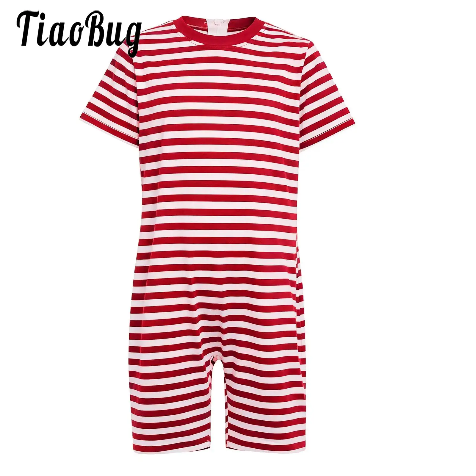 

Kids Boys Girls Special Supplies Bodysuit Striped Special Needs Adapted Clothing Short Sleeve Jumpsuit Special Supplies Clothes