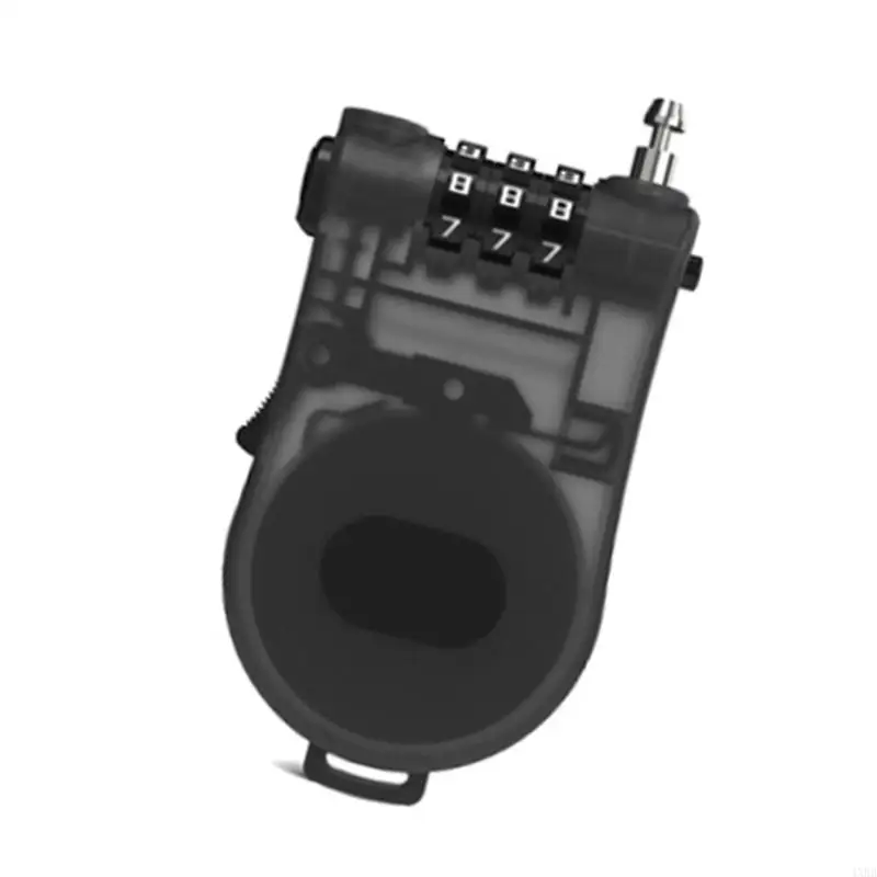 Cycling Helmets Cable Lock Backpacks Luggage Security Cable Padlock Combination Password Lock Motorcycle Helmets Lock 4XBB