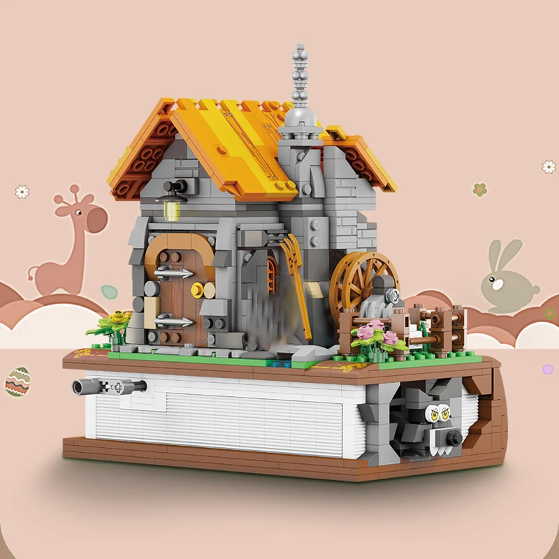 

LOZ Creative Mini Village Lamb Farming House Building Block City Friends Decoration Brick Sets Puzzl Toys For Kids Holiday Gifts